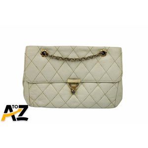 Vtg Margolin Leather Chain Handle Handbag Purse